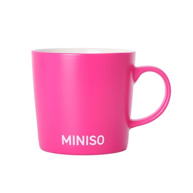 Taza cerámica rosa 350 ml -  Miniso