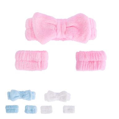 Banda para cabello y muñequeras 100% poliéster multicolor 20x5 cm 3 piezas -  Miniso