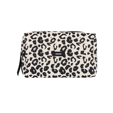 Cosmetiquera estampado animal print sintética beige 17x13x7 cm -  Miniso