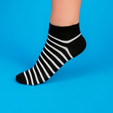 Medias para hombre miniso rayas negro 6 pares -  Miniso