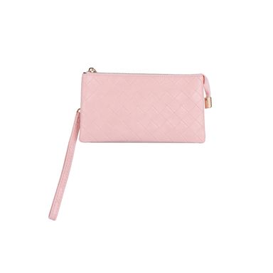 Bolso multiuso con asa de mano cuadriculada rosa claro -  Miniso