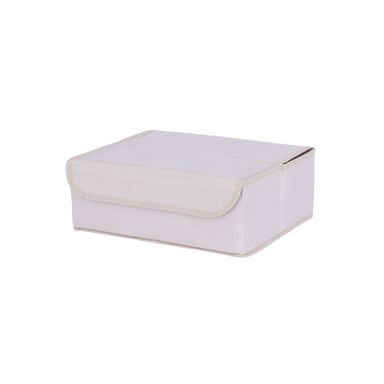 Organizador de tela de 13 compartimentos de lino sintetico beige -  Miniso