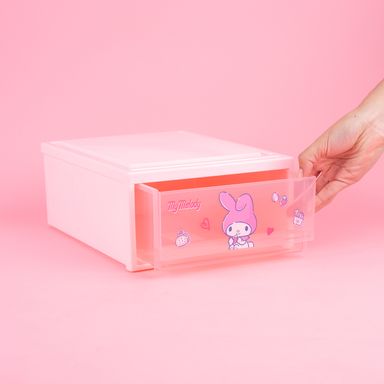 Organizador de escritorio con cajón sintético rosa 30.5x23 cm my melody sanrio -  Sanrio