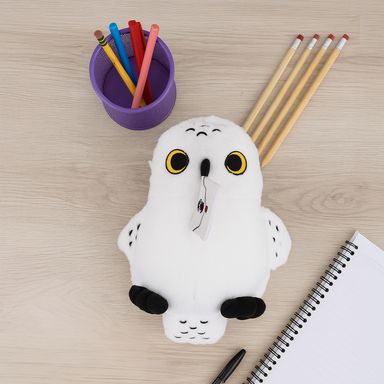 Cartuchera textil blanca 32x25 cm hedwig harry potter -  Harry Potter