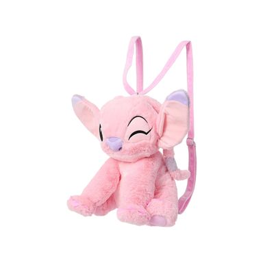 Mochila infantil textil rosa 40x35x25 cm ángel disney -  Disney
