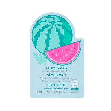 Mascarilla facial hidratante fruit 22 ml sandia -  Miniso