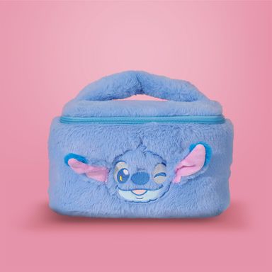 Cosmetiquera afelpada textil azul 22x15x13 cm stitch disney -  Lilo & Stitch