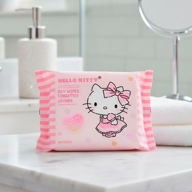 Toallitas faciales secas 20x20 cm 25 piezas hello kitty sanrio -  Sanrio