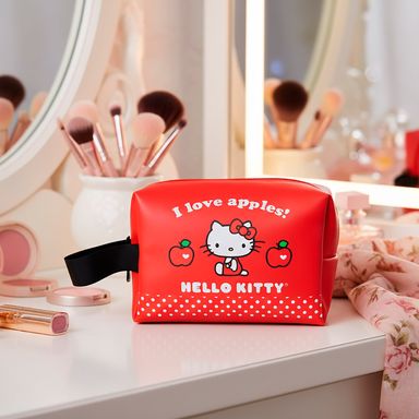 Cosmetiquera sintética roja 15x7x10 cm hello kitty sanrio -  Sanrio
