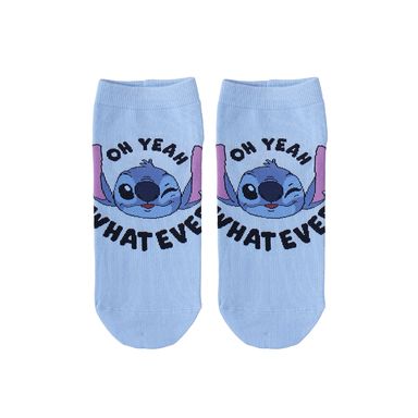 Medias para mujer 54% algodón, 29% poliéster, 14% poliamida, 3% elastano talla 24 - 26 stitch disney -  Lilo & Stitch