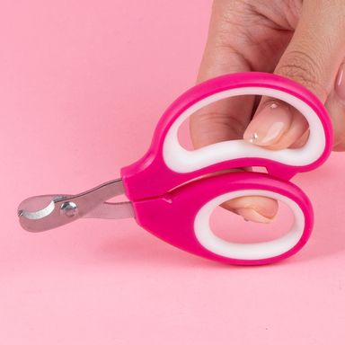 Cortaúñas para mascotas acero inoxidable rosa 10x6 cm -  Miniso