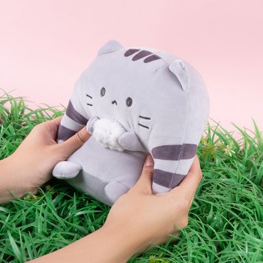 Peluche felpa morado gatito -  Mini Family