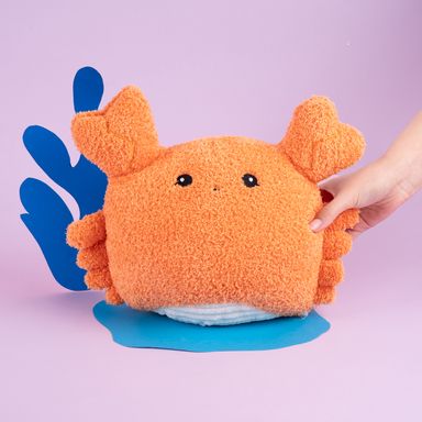 Peluche felpa naranja 22x22 cm cangrejito -  Miniso