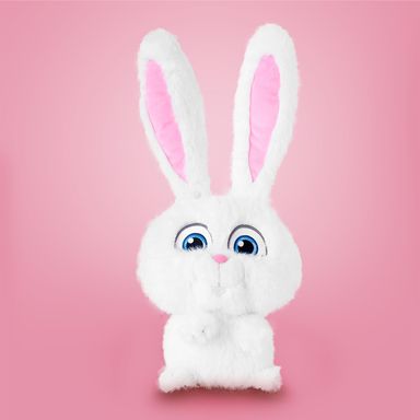 Peluche felpa blanco 26x45 cm snowball la vida secreta de tus mascotas -  La Vida Secreta de Tus Mascotas