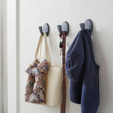 Set ganchos adhesivos black pink sintéticos negros 500 gr 3 piezas -  Miniso