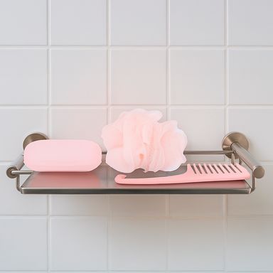 Kit de baño sintético rosa 3 piezas -  Miniso