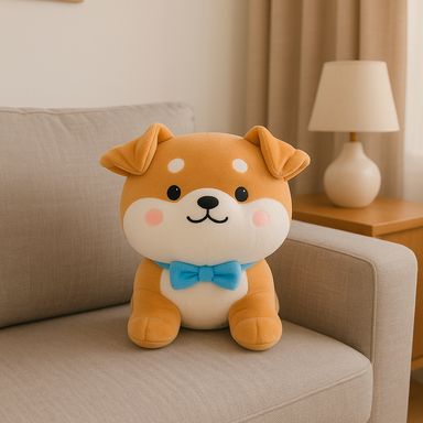 Peluche pet club felpa café 29x23 cm shiba inu -  Miniso