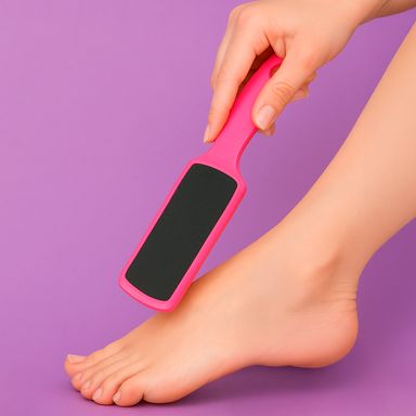 Lima para pies doble cara sintética rosa -  Miniso