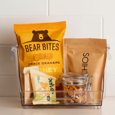 Organizador de escritorio apilable plástico transparente 11.5x8x15.2 cm -  Miniso