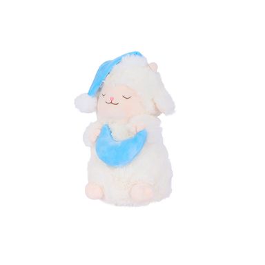 Peluche durmiente felpa blanco 42x22 cm lamb baa -  Miniso