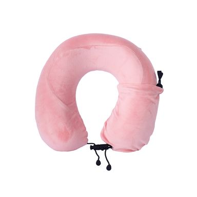 Almohada de viaje con funda minimalista memory foam rosa 29x29 cm -  Miniso