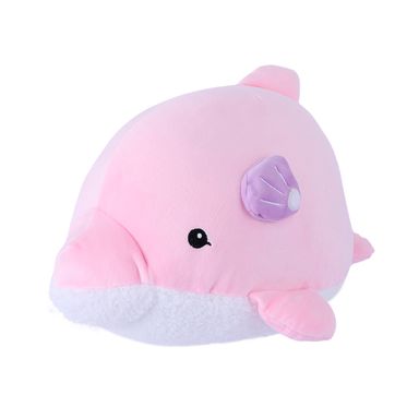 Peluche felpa rosa 30x18 cm delfín -  Miniso