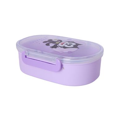 Contenedor de alimentos plástico morado 650 ml el gato félix -  Koukou Love
