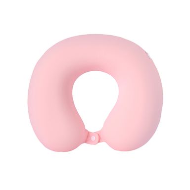 Almohada de viaje minimalista memory foam rosa 30x32 cm -  Miniso