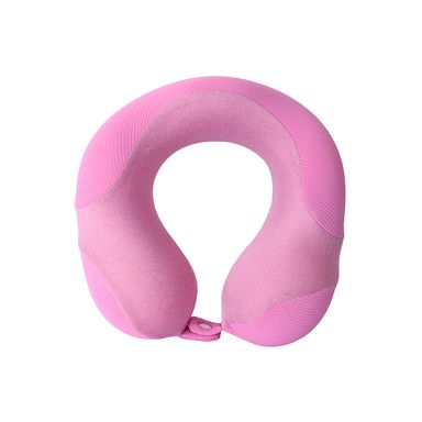 Almohada de viaje con bordes levantados memory foam rosa 24x23 cm -  Miniso