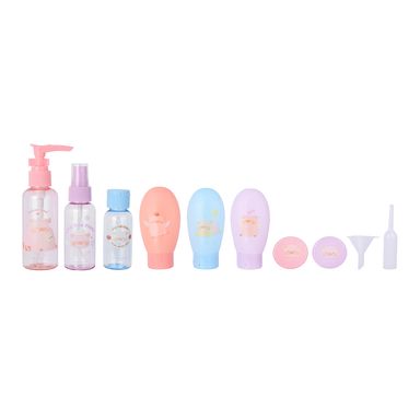 Kit botellas de viaje plástico 10 piezas lulu la cerdita -  Lulu The Piggy