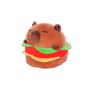 Peluche tipo hamburguesa felpa 13 cm café capibara -  Miniso