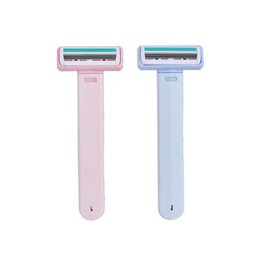 Rasuradora para mujer 3 cuchillas sintético multicolor 2 piezas -  Miniso