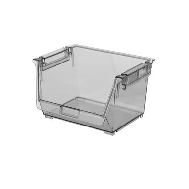 Organizador de escritorio apilable plástico gris 15.2x11.5x9 cm -  Miniso