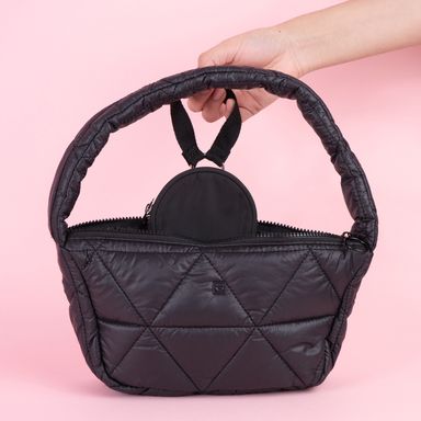 Monedero outdoor 100% poliéster negro 10.5x2.5x10.5 cm -  Miniso