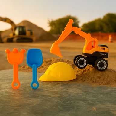 Juguete para playa vehículo excavadora 4 piezas -  Miniso