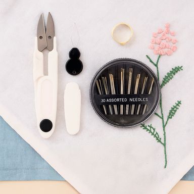 Kit de costura con estuche macaron sintético verde aqua 50 piezas -  Miniso