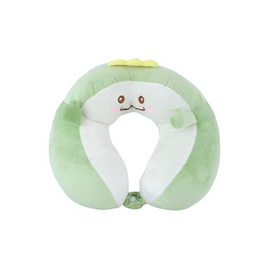 Almohada de viaje ranita textil verde 29x29 cm -  Miniso