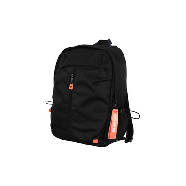 Mochila casual textil negra 29x12x42 cm -  Miniso
