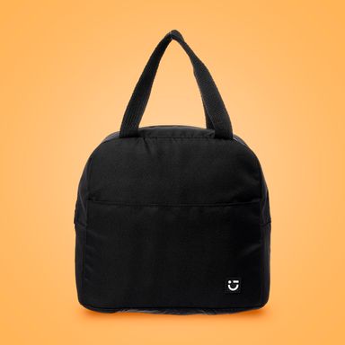 Lonchera textil negra 26x15x23 cm miniso -  Miniso