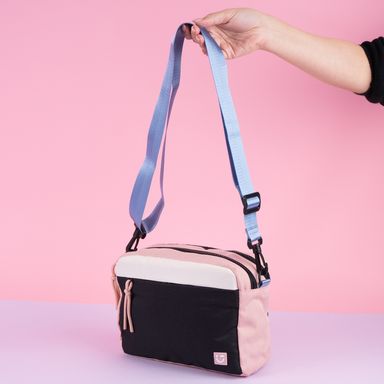 Bolso crossbody textil 24x19x9 cm -  Miniso
