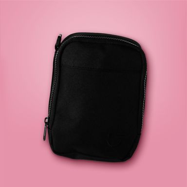 Bolso bandolera 100% poliéster negro 14x5x18 cm -  Miniso