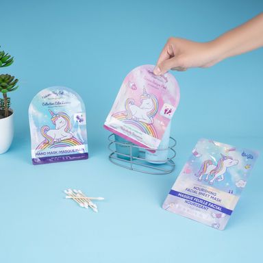 Mascarilla hidratante para pies 30 ml unicornio -  Miniso
