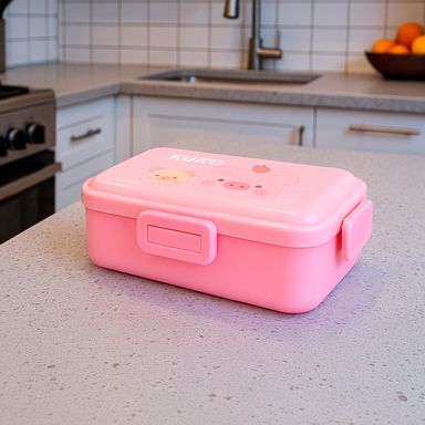 Contenedor de alimentos plástico rosa 550 ml lulu la cerdita -  Lulu The Piggy