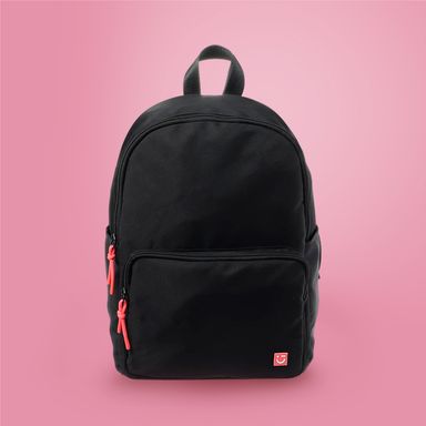 Mochila casual minimalista textil negra 26x38 cm -  Miniso