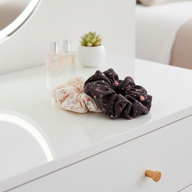 Scrunchie fashion series estampa flores pequeñas -  Miniso