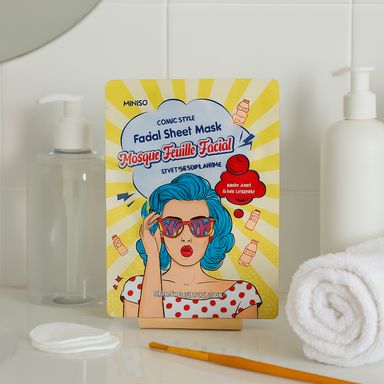 Mascarilla facial comic style 25 ml acido láctico -  Miniso