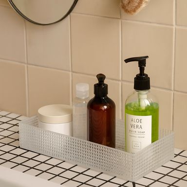 Organizador de escritorio sintético transparente 25x5.5x16.5 cm -  Miniso