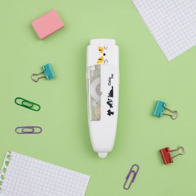 Cinta correctora retráctil sintética blanca gato -  Miniso