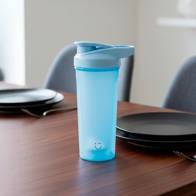 Tomatodo con mezclador easy life plástico azul 800 ml -  Miniso