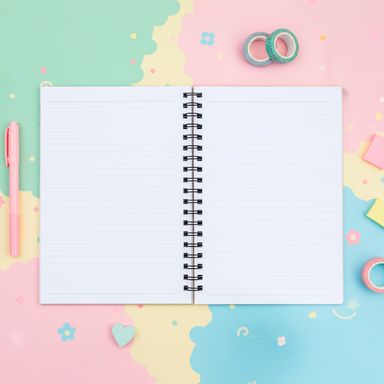 Libreta de espiral pasta dura verde menta 21x29.5 cm rayas 88 hojas -  Miniso